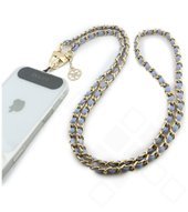 Guess Saffiano Crossbody Strap 4G Chain - blue 3666339687700 GUOUCHSAMC4LB