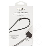 Guess Crossbody Strap PU 4G Chain  - silver / black 3666339105129 GUUC4MG4EK