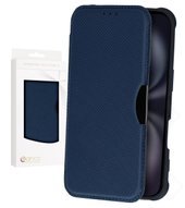 anco Bookcase Carbon Look für Apple iPhone 16 - blue 4051805884056
