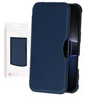 anco Bookcase Carbon Look für Apple iPhone 16 Pro - blue 4051805884094