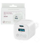 anco mini Dual GaN Wall Charger Gen. 2 30W - white 4051805962167 AN-283TA