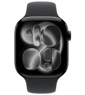 Apple Watch 11 AL 46 mm diamantschwarz Sport (MEUX4ZR/A) M/L - schwarz