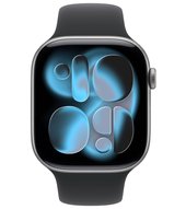 Apple Watch 11 AL 46 mm space grau Sport (MEV04ZR/A) S/M - schwarz
