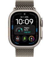 Apple Watch Ultra 4 49 mm 5G Titan Natur Milanaise Loop Large - natu
