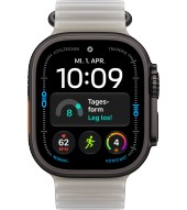 Apple Watch Ultra 4 49 mm 5G Titan Schwarz halbtransparent grau Ocean - schwarz