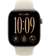 Apple Watch 12 AL 5G 46 mm lichtgold Sport (MJGC4ZR/A) M/L - sand