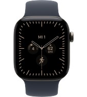 Apple Watch 12 42 mm 5G titan natur Sport (MJGF4ZR/A) S/M - navy blau