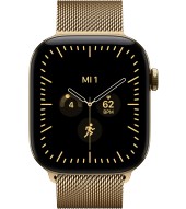 Apple Watch 12 42 mm 5G titan brilliantgold Milanaise Loop - brilliantgold