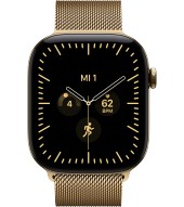 Apple Watch 12 46 mm 5G titan brilliantgold Milanaise Loop M/L - brilliantgold